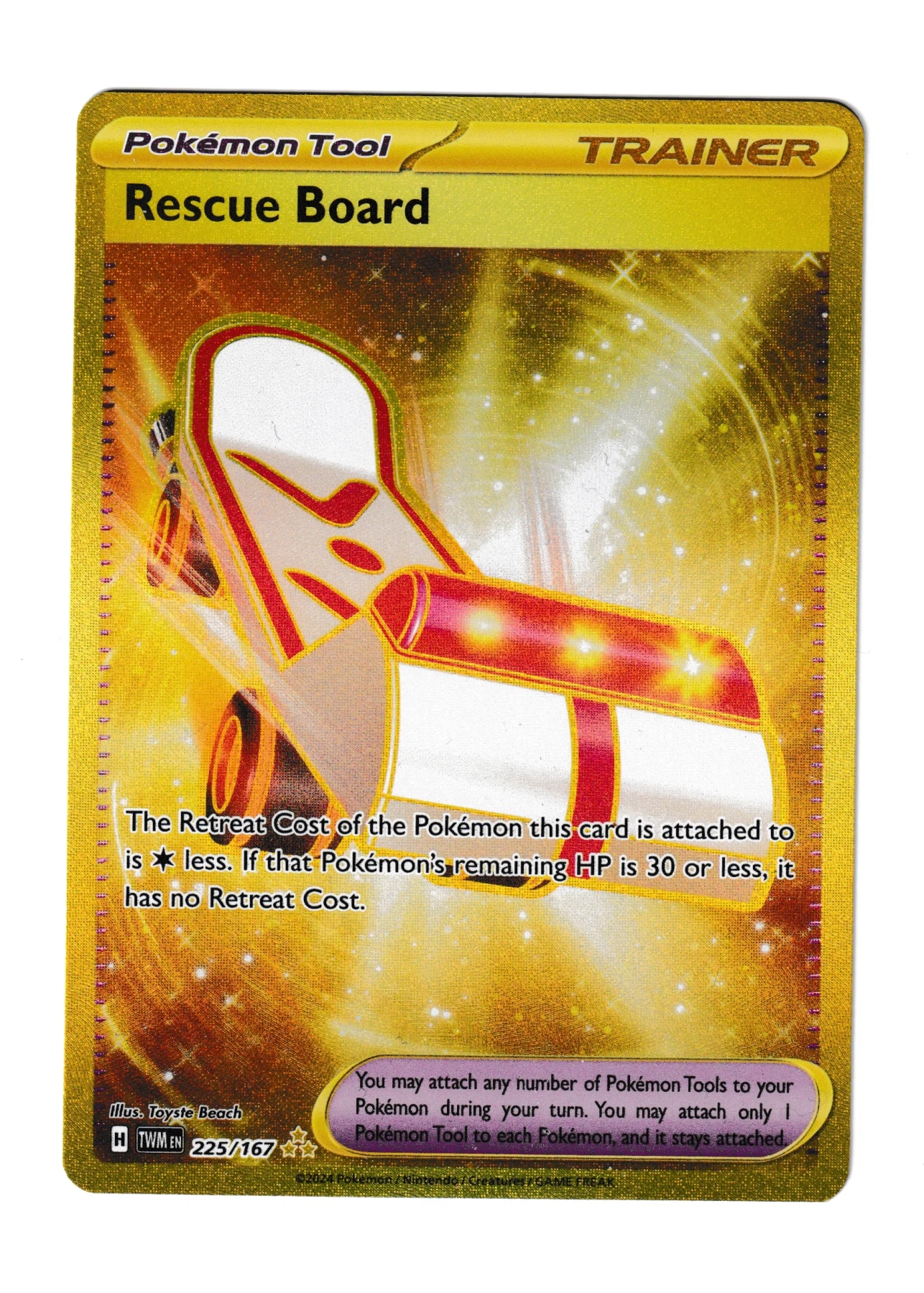 Rescue Board 225/167 Twilight Masquerade front card photo in PokeToGrade pregrading report