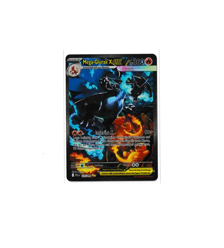 Mega Charizard X ex 125/94 Phantasmal Flames front card photo in PokeToGrade pregrading report