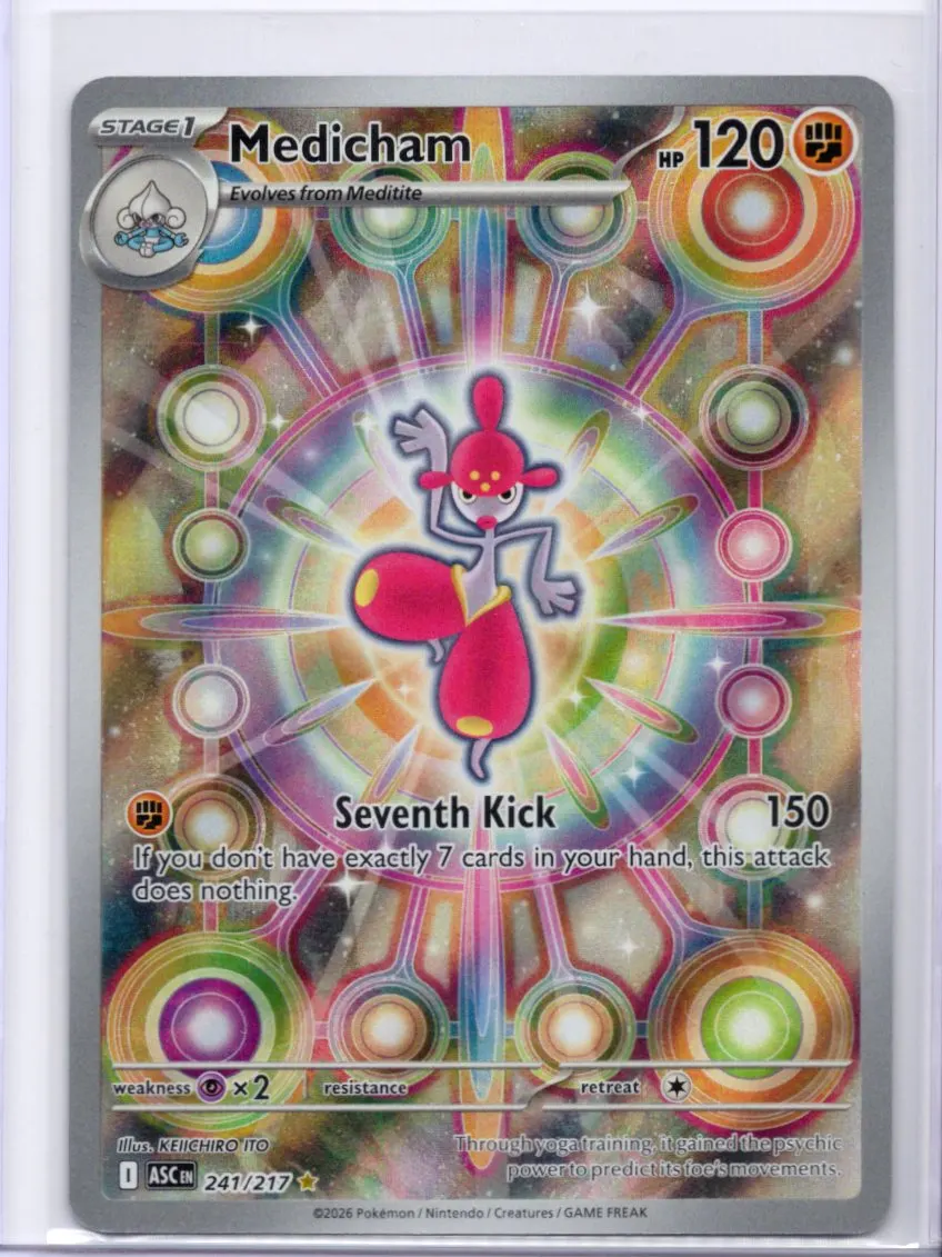 Medicham 241/217 Ascended Heroes front card photo in PokeToGrade pregrading report
