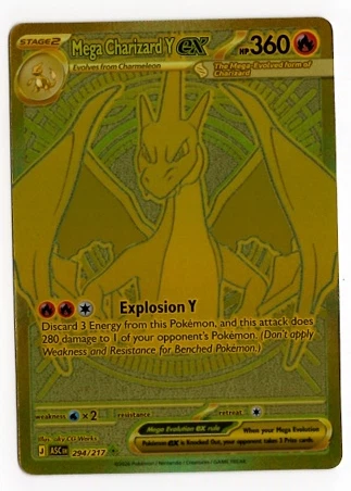 Mega Charizard Y ex 294/217 Ascended Heroes front card photo in PokeToGrade pregrading report