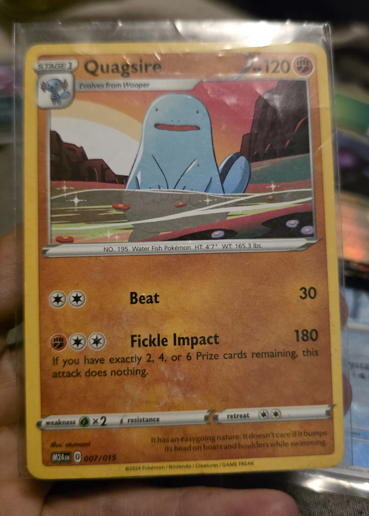 Quagsire 084/185 Vivid Voltage front card photo in PokeToGrade pregrading report