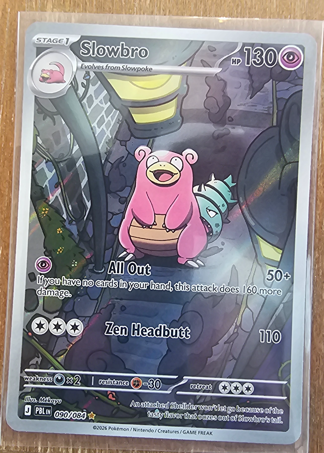 Slowbro 090/84 Pitch Black front card photo in PokeToGrade pregrading report