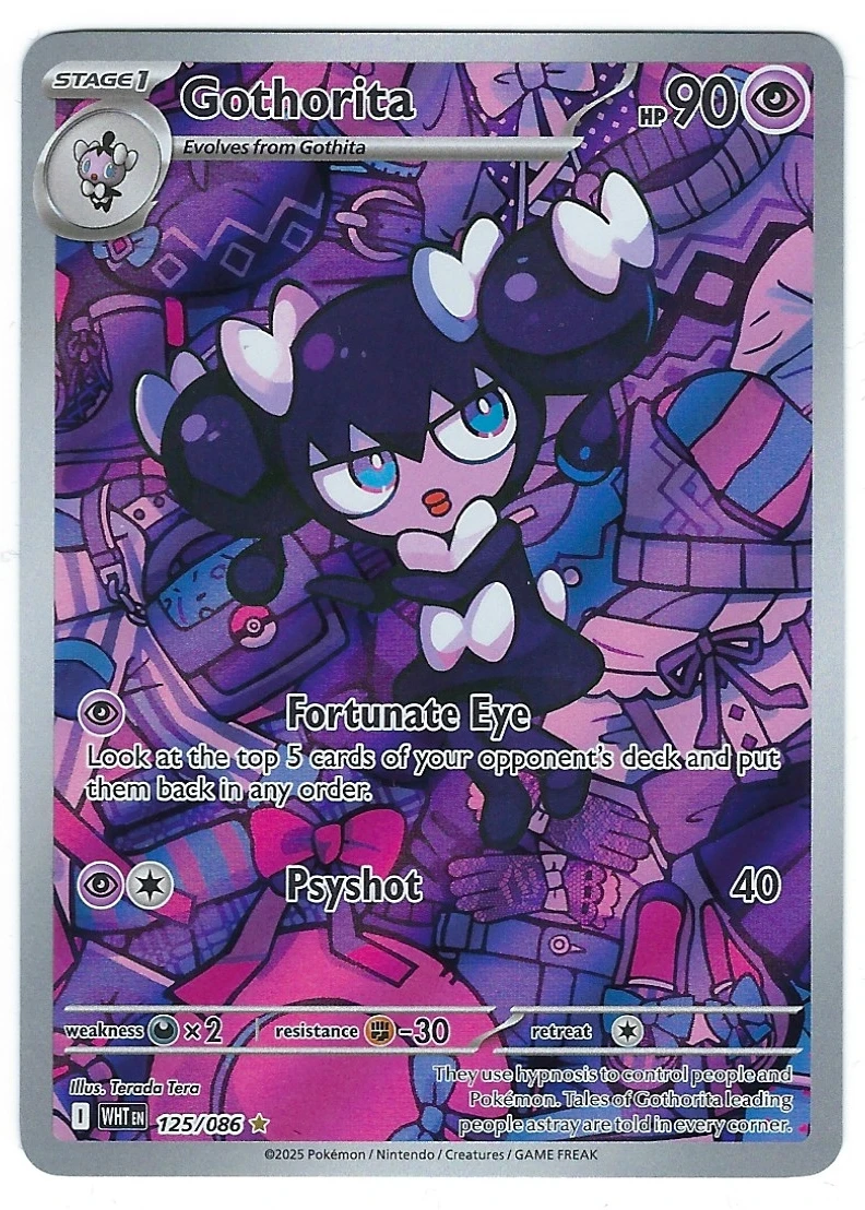 Gothorita 125/86 White Flare front card photo in PokeToGrade pregrading report