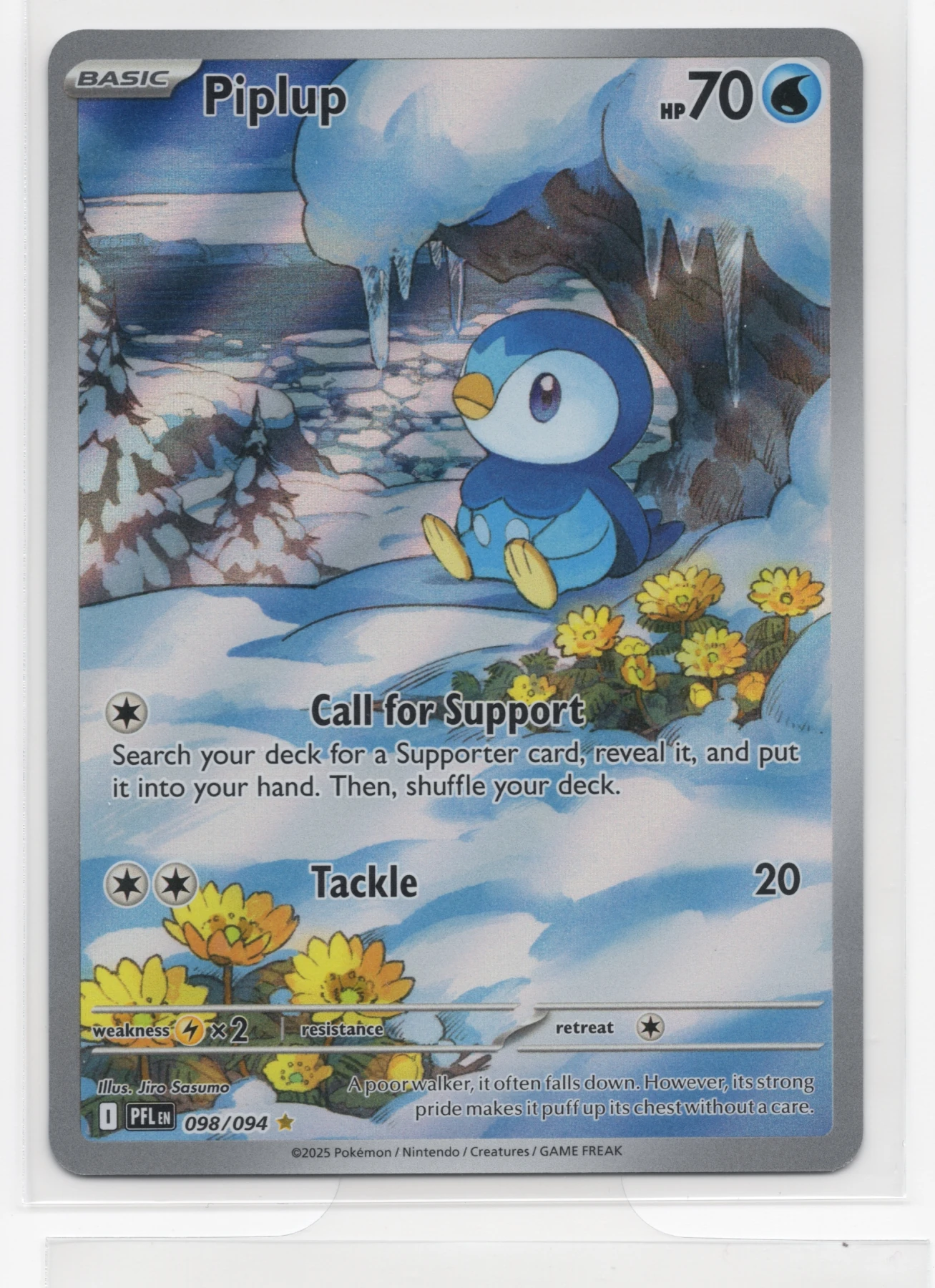 Piplup 098/94 Phantasmal Flames front card photo in PokeToGrade pregrading report