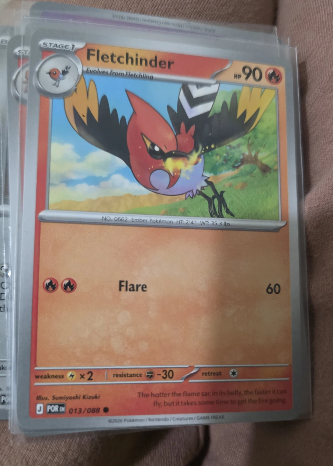 Fletchinder 013/88 Perfect Order front card photo in PokeToGrade pregrading report