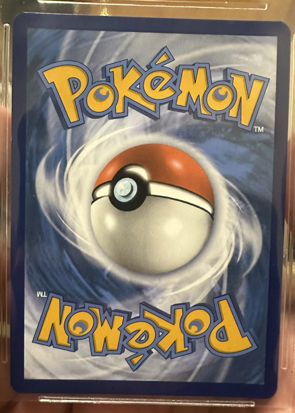 Mew ex 232/91 Paldean Fates back card photo in PokeToGrade pregrading report