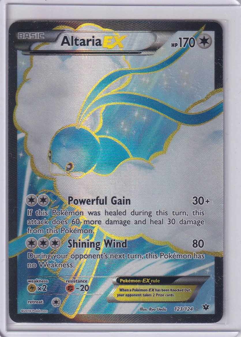 Altaria EX 123/124 Fates Collide front card photo in PokeToGrade pregrading report
