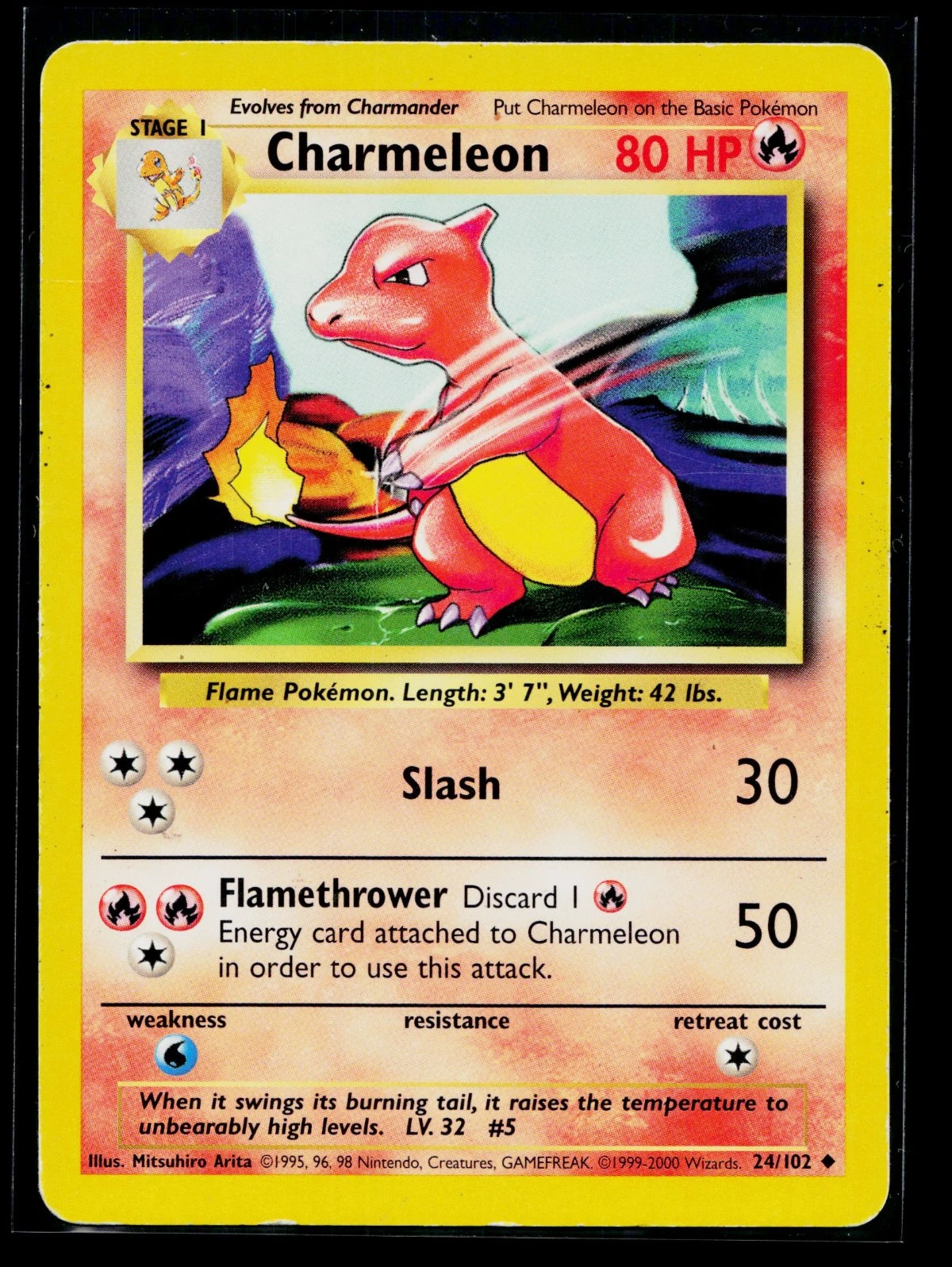 Charmeleon 037/110 Legendary Collection front card photo in PokeToGrade pregrading report