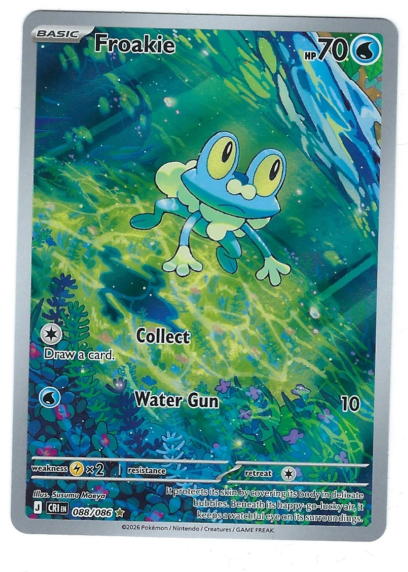 Froakie 088/86 Chaos Rising front card photo in PokeToGrade pregrading report