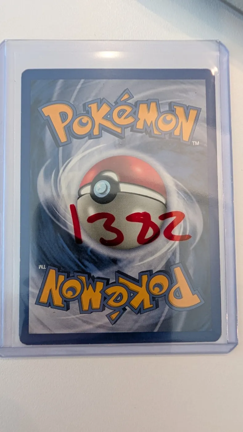 Shining Charizard 107/105 Neo Destiny back card photo in PokeToGrade pregrading report