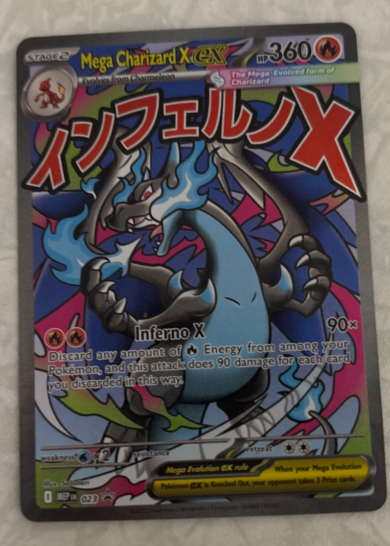 Mega Charizard X ex 023 MEP Black Star Promos front card photo in PokeToGrade pregrading report