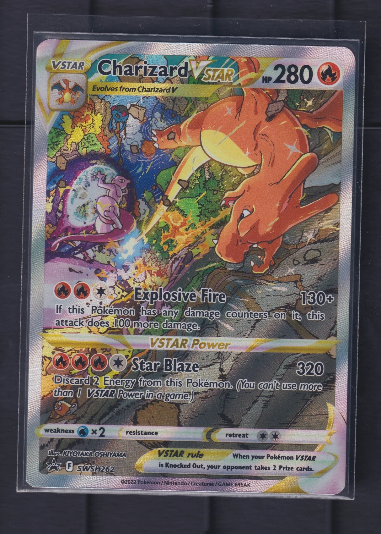 Charizard VSTAR SWSH262/307 SWSH Black Star Promos front card photo in PokeToGrade pregrading report