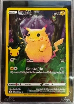 Pikachu 005/25 Celebrations front card photo in PokeToGrade pregrading report