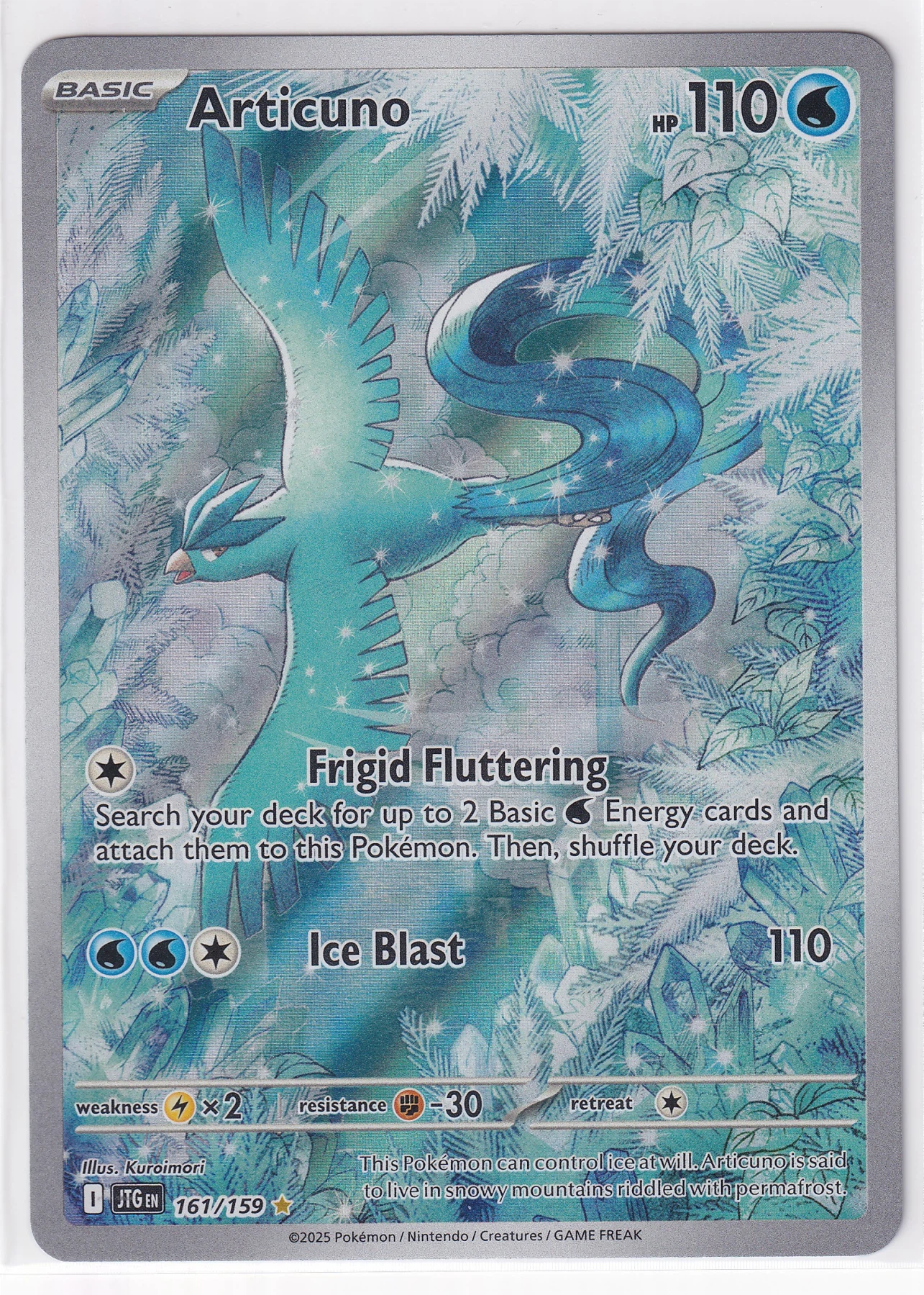 Articuno 161/159 Journey Together front card photo in PokeToGrade pregrading report