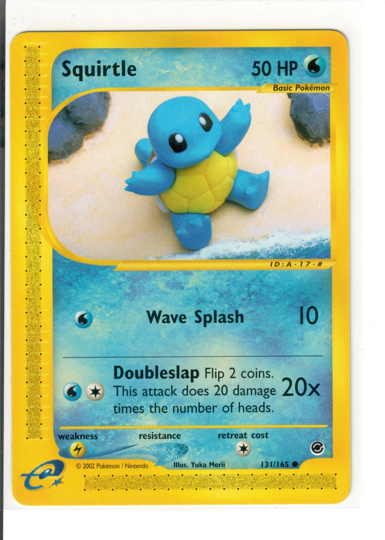 Squirtle 131/165 Expedition Base Set front card photo in PokeToGrade pregrading report