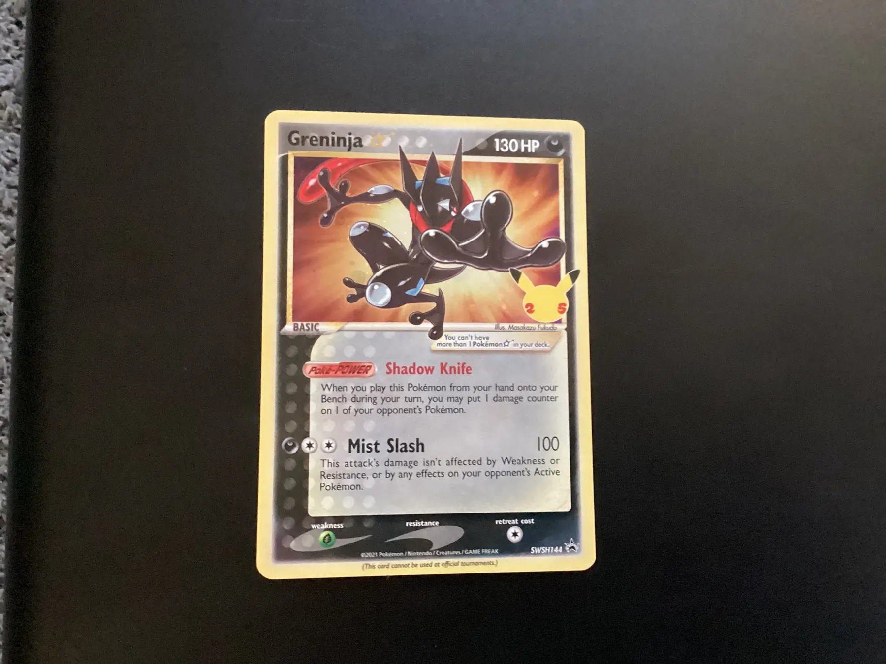 Greninja {star} SWSH144/307 SWSH Black Star Promos front card photo in PokeToGrade pregrading report