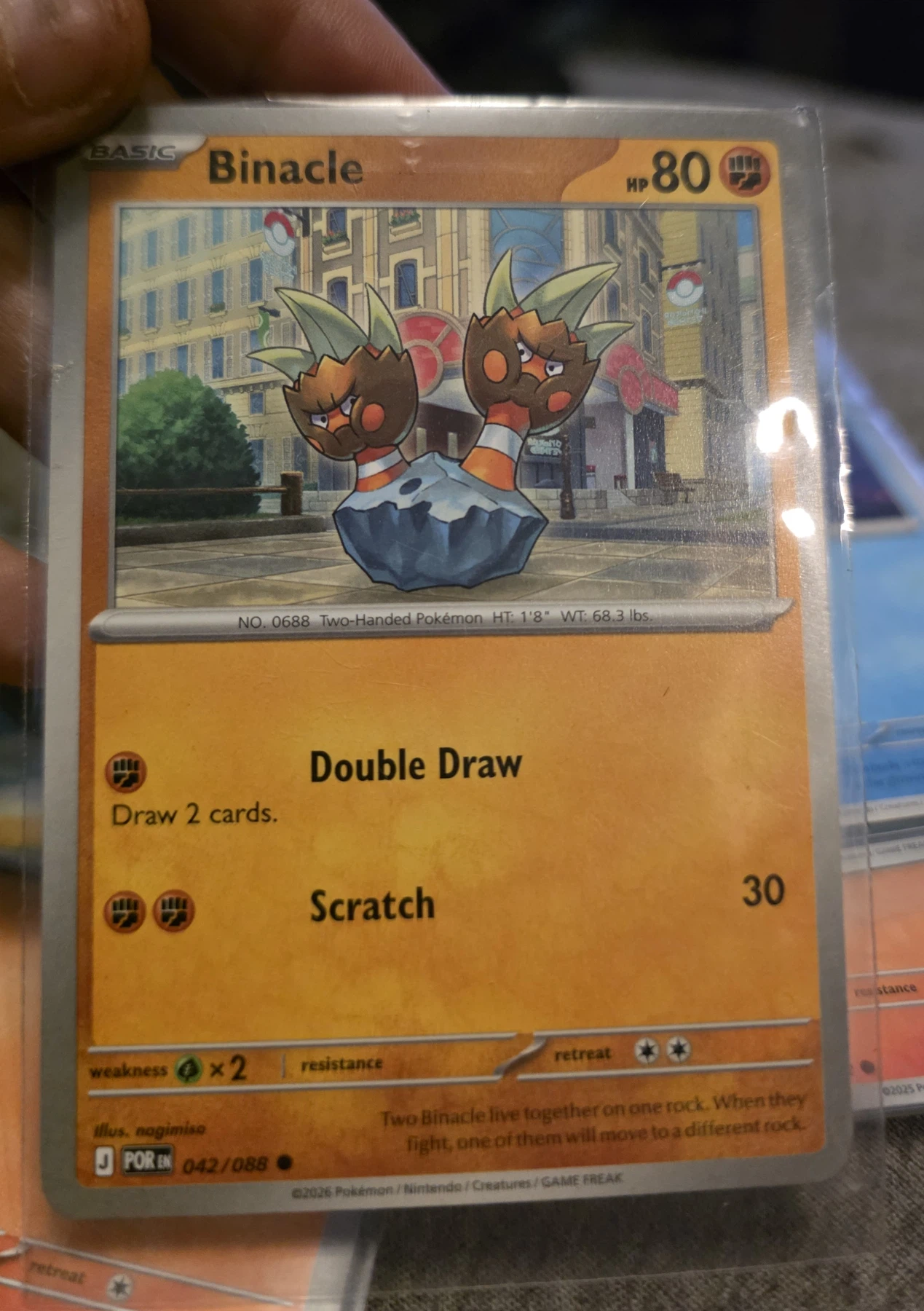 Binacle 042/88 Perfect Order front card photo in PokeToGrade pregrading report
