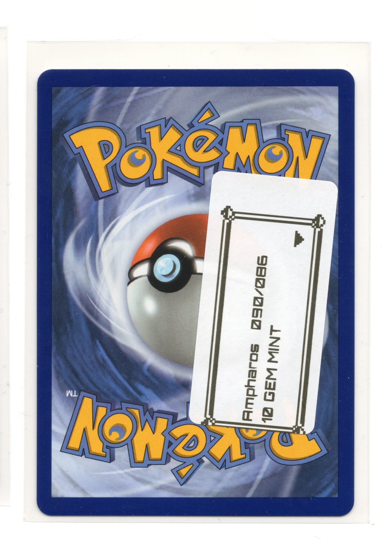 Ampharos 090/86 Chaos Rising back card photo in PokeToGrade pregrading report