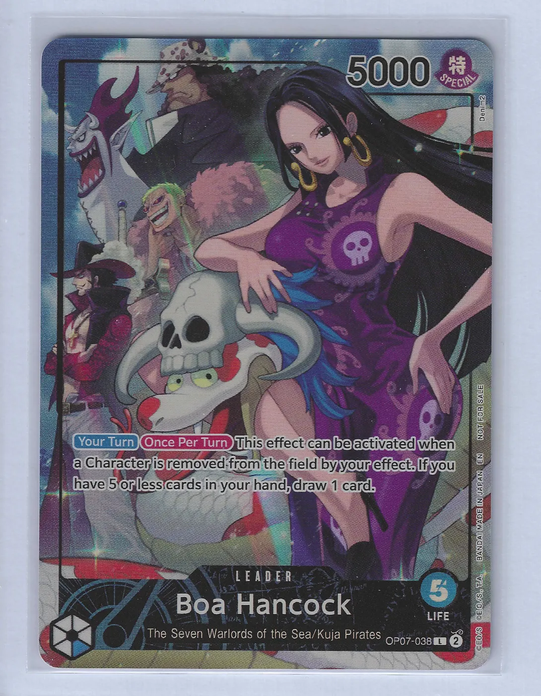 Boa Hancock (OP07-038) · PSA OP07-038 One Piece Promotion Cards front card photo in PokeToGrade pregrading report