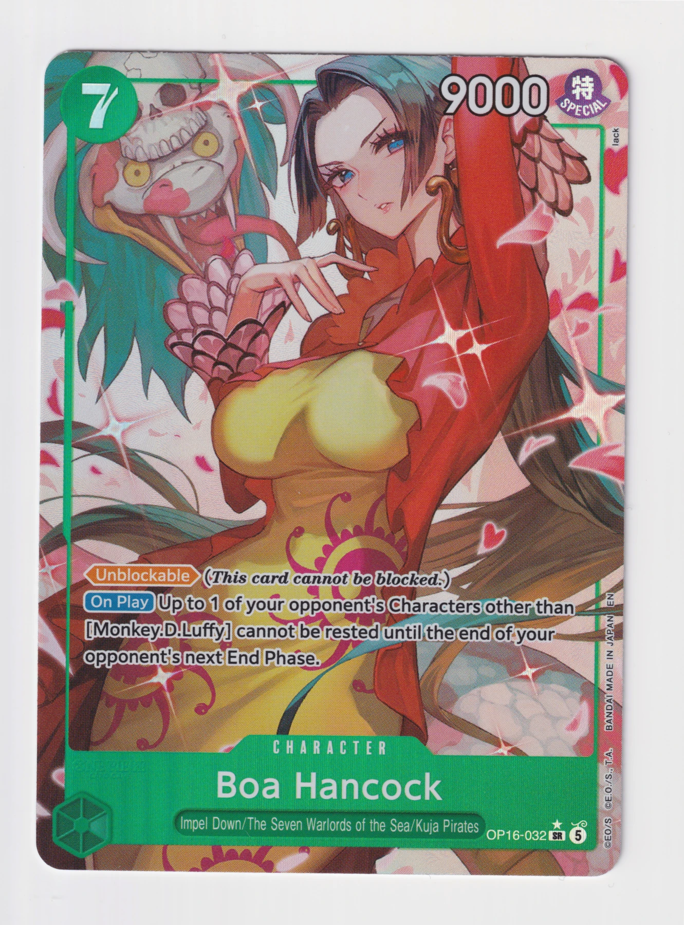 Boa Hancock OP16-032 The Time of Battle front card photo in PokeToGrade pregrading report