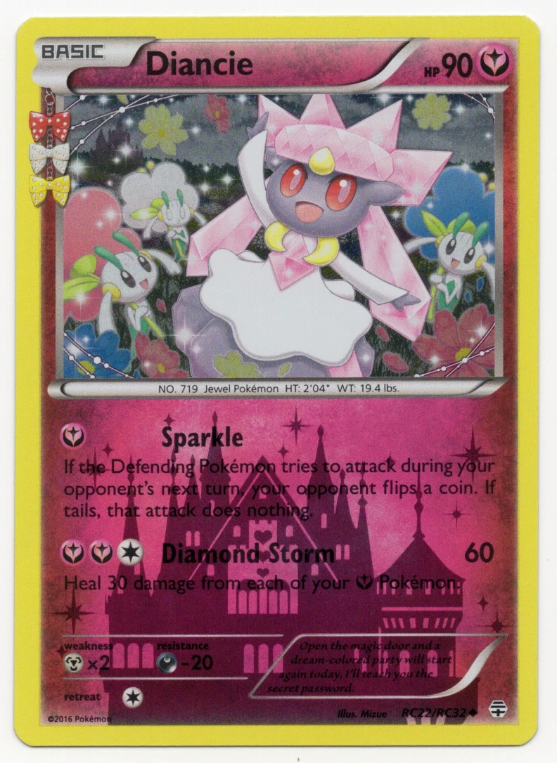 Diancie RC22/83 Generations front card photo in PokeToGrade pregrading report