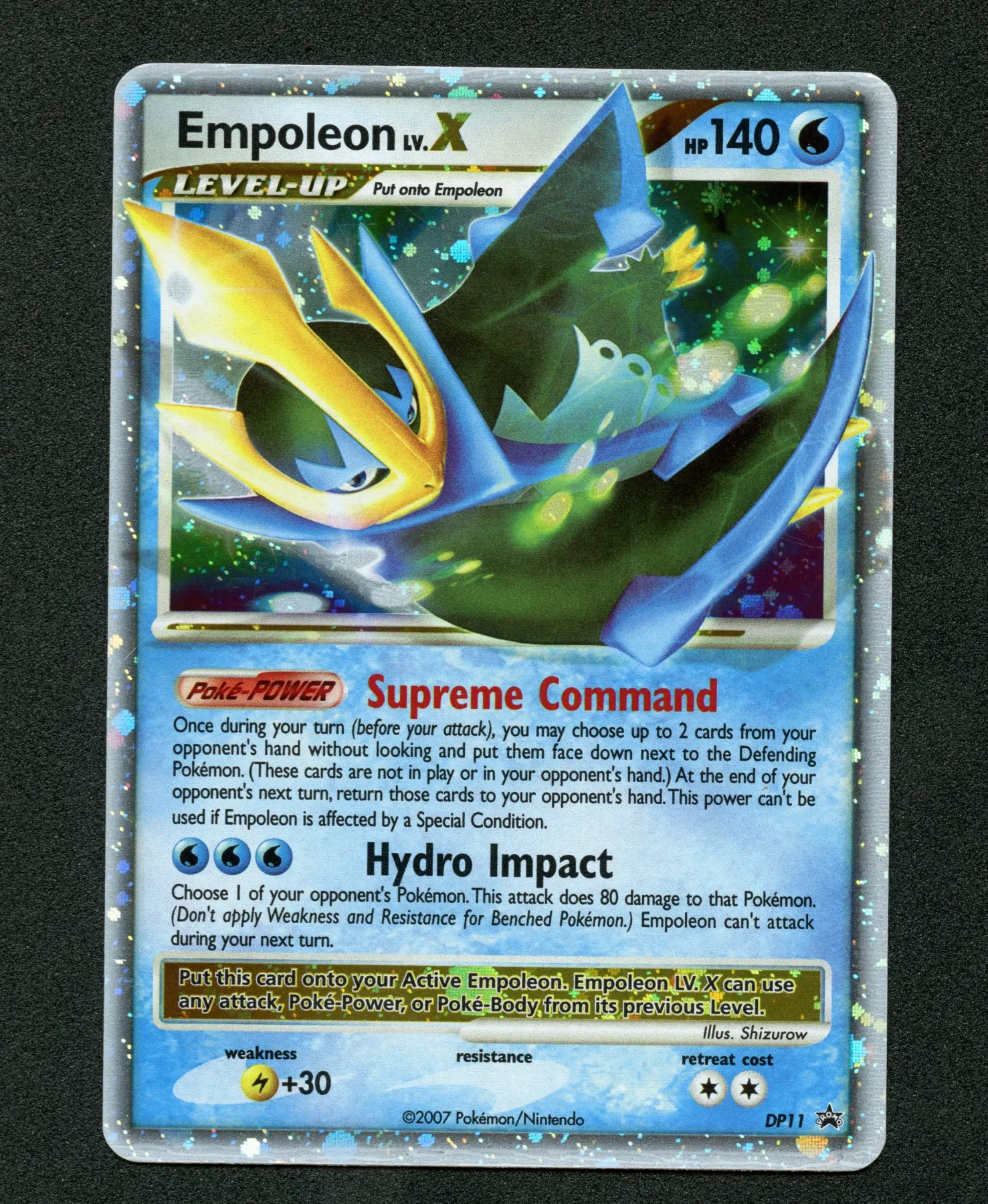 Empoleon DP11/56 DP Black Star Promos front card photo in PokeToGrade pregrading report