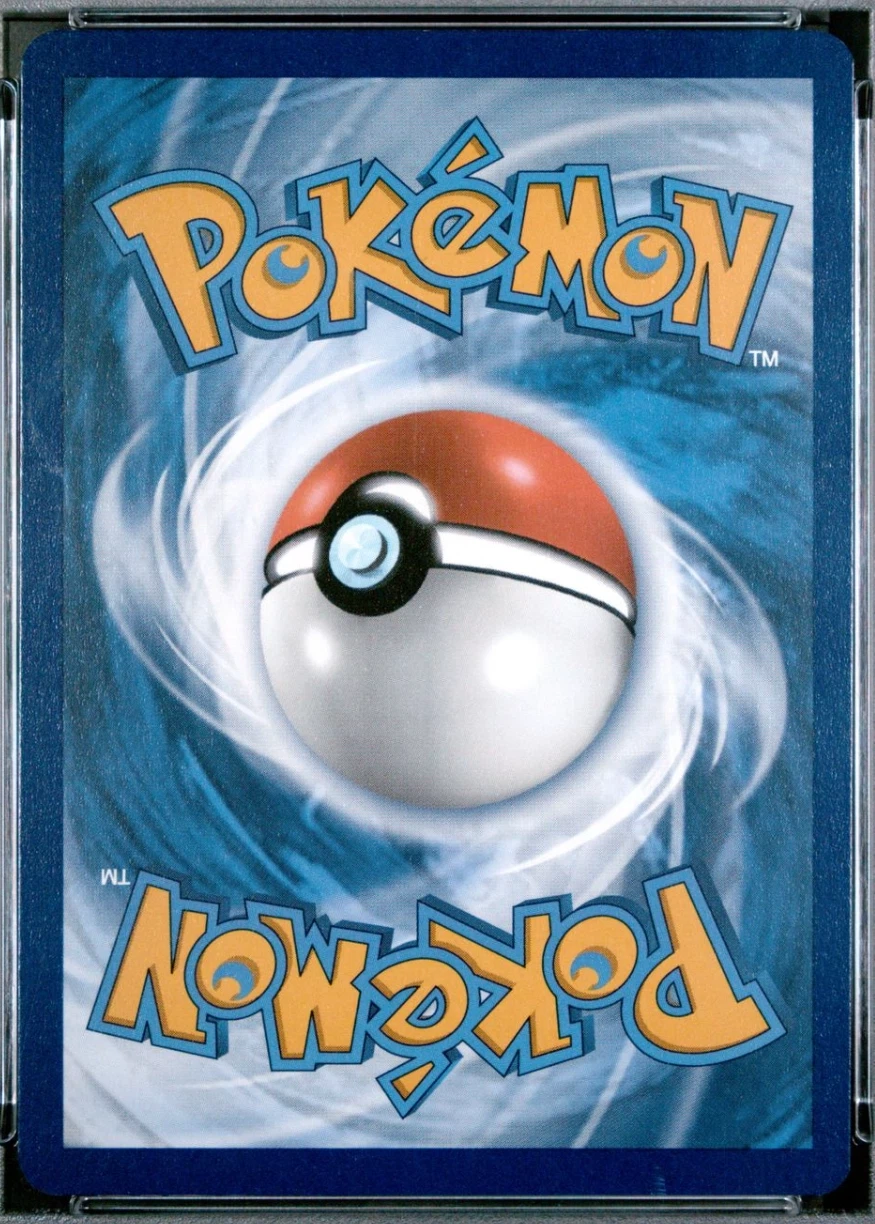 Mew ex 232/91 Paldean Fates back card photo in PokeToGrade pregrading report