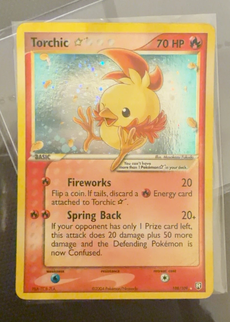Torchic Star 108/109 Team Rocket Returns front card photo in PokeToGrade pregrading report