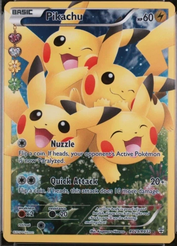 Pikachu RC29/83 Generations front card photo in PokeToGrade pregrading report