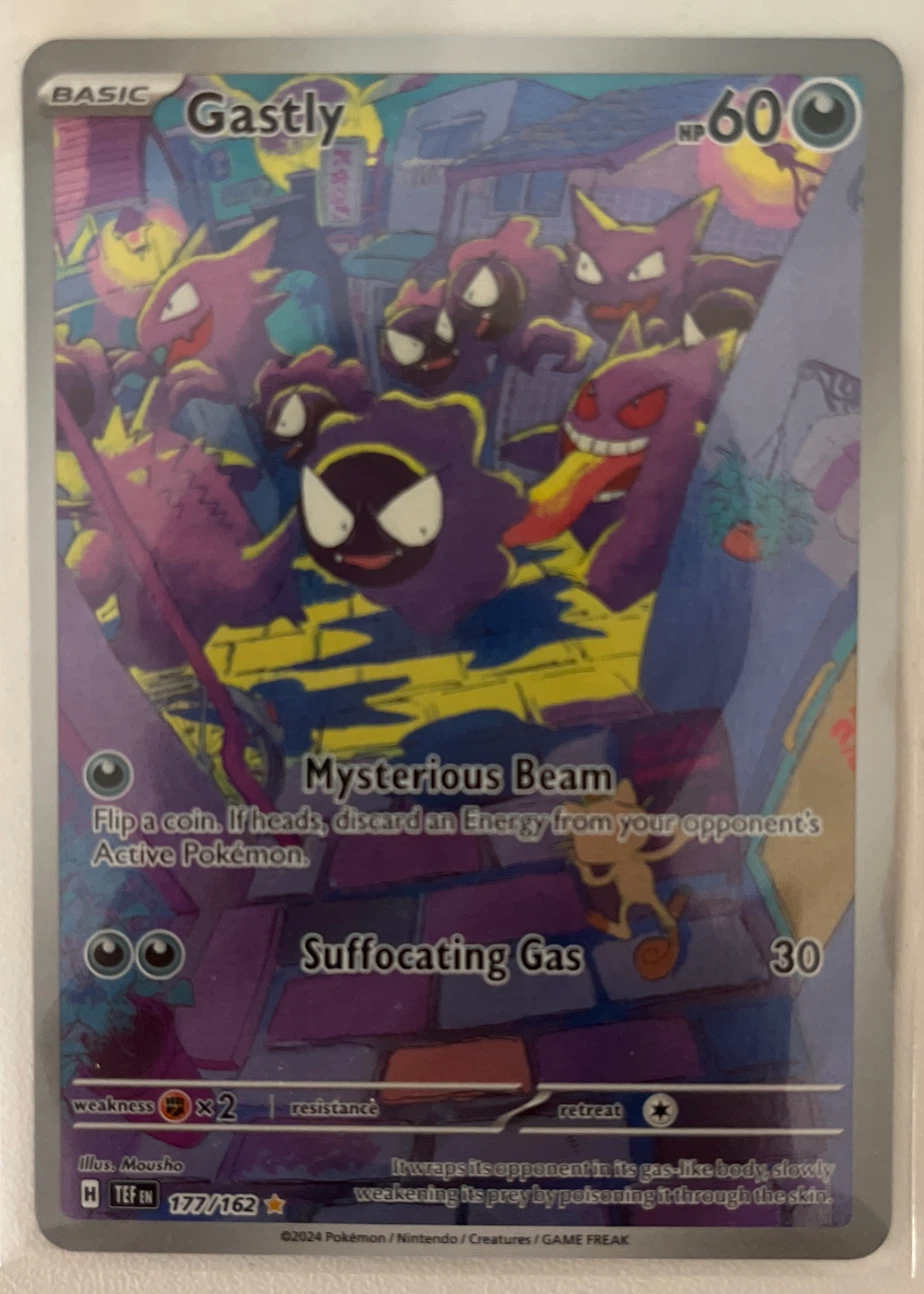 Gastly 177/162 Temporal Forces front card photo in PokeToGrade pregrading report