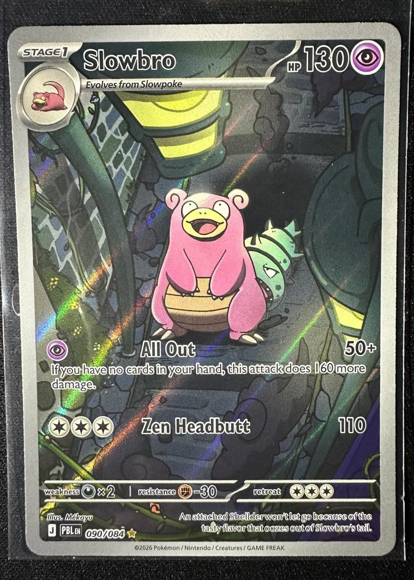 Slowbro 090/84 Pitch Black front card photo in PokeToGrade pregrading report