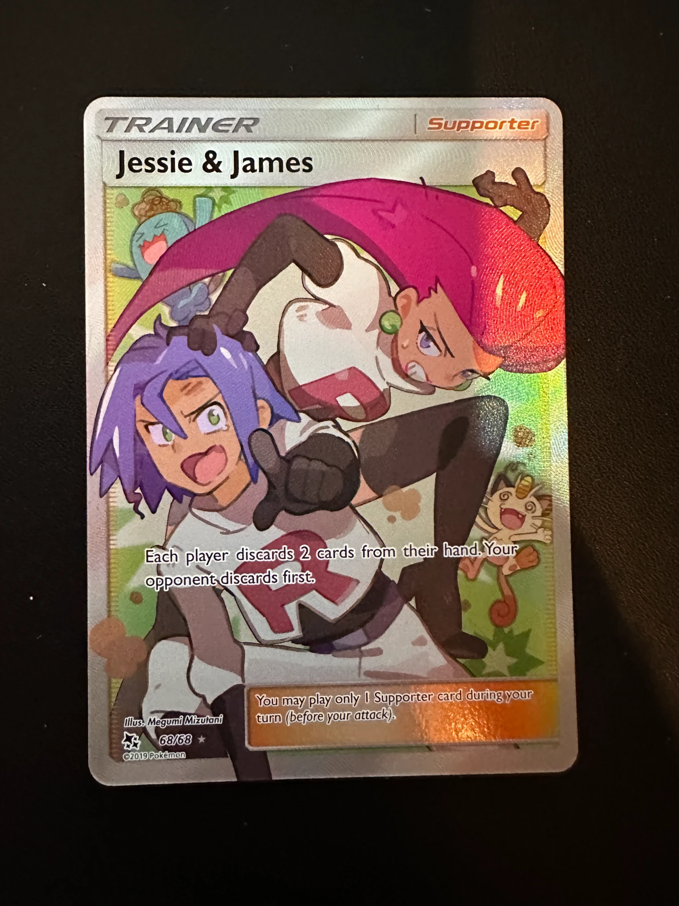 Jessie & James 068/68 Hidden Fates front card photo in PokeToGrade pregrading report