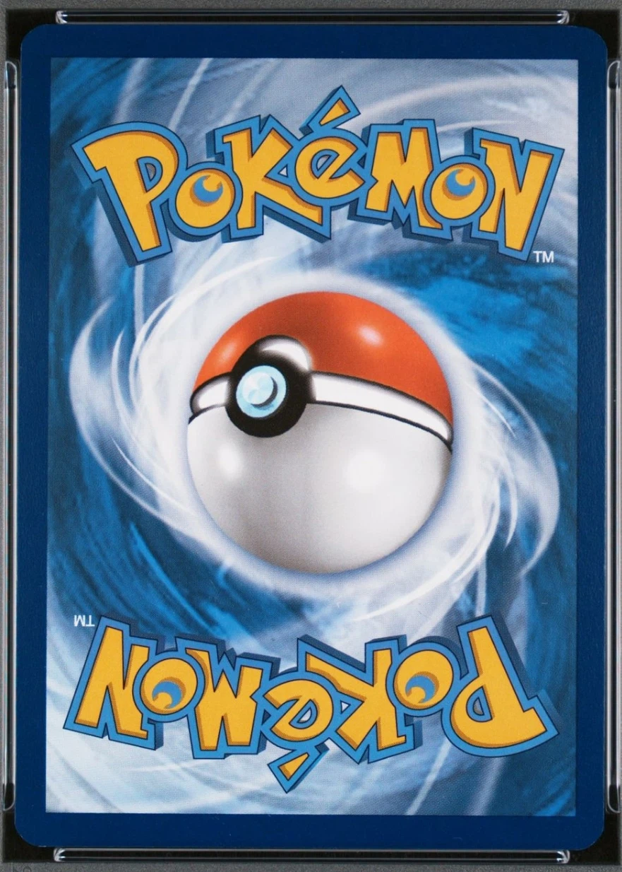 Mew ex 232/91 Paldean Fates back card photo in PokeToGrade pregrading report