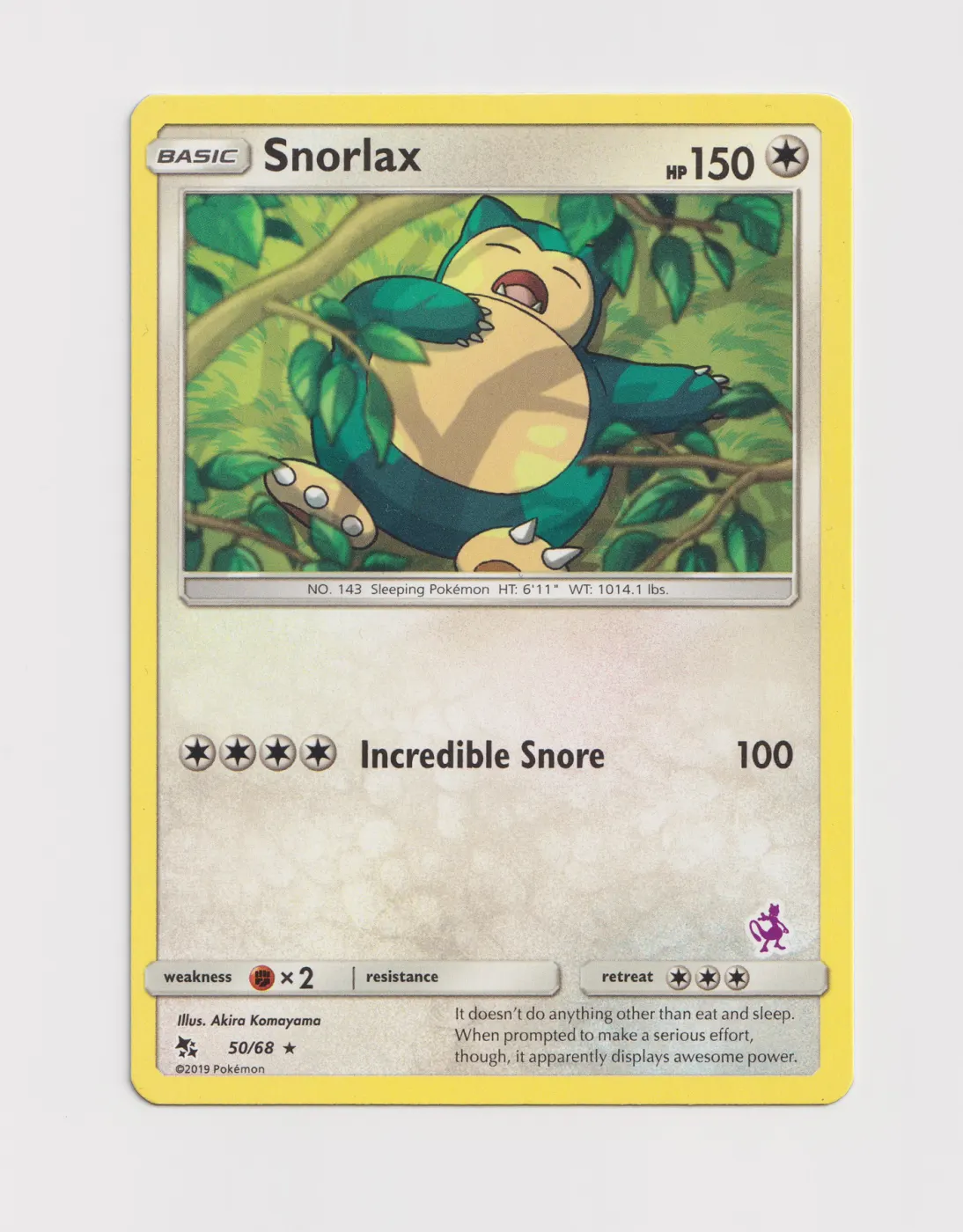 Snorlax 050 Battle Academy front card photo in PokeToGrade pregrading report
