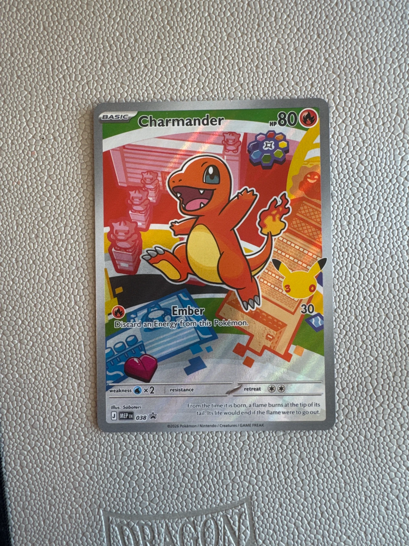 Charmander 038 MEP Black Star Promos front card photo in PokeToGrade pregrading report