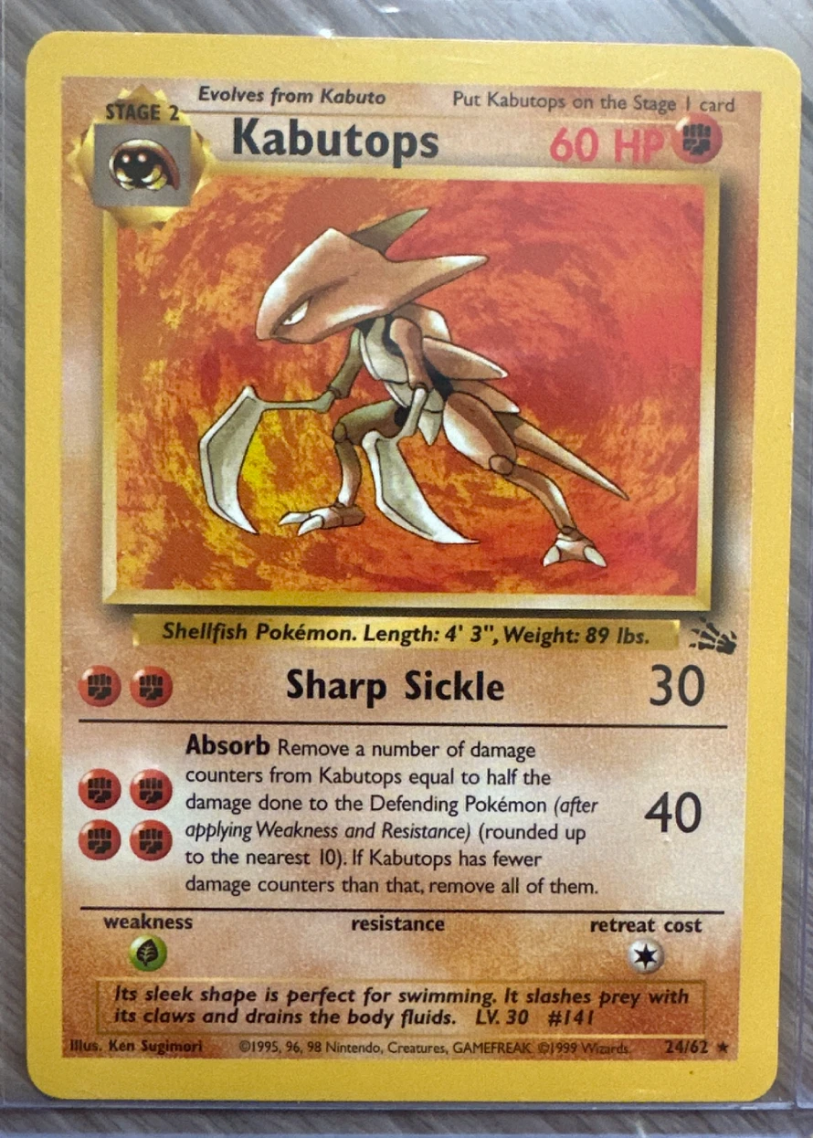 Kabutops 027/110 Legendary Collection front card photo in PokeToGrade pregrading report