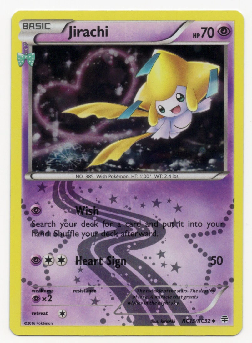 Jirachi RC13/83 Generations front card photo in PokeToGrade pregrading report
