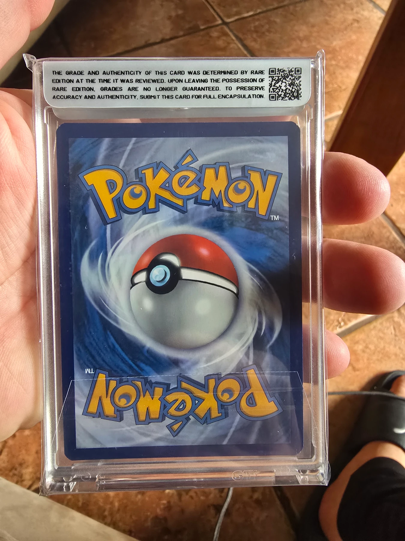 Gengar TG06/196 Lost Origin back card photo in PokeToGrade pregrading report