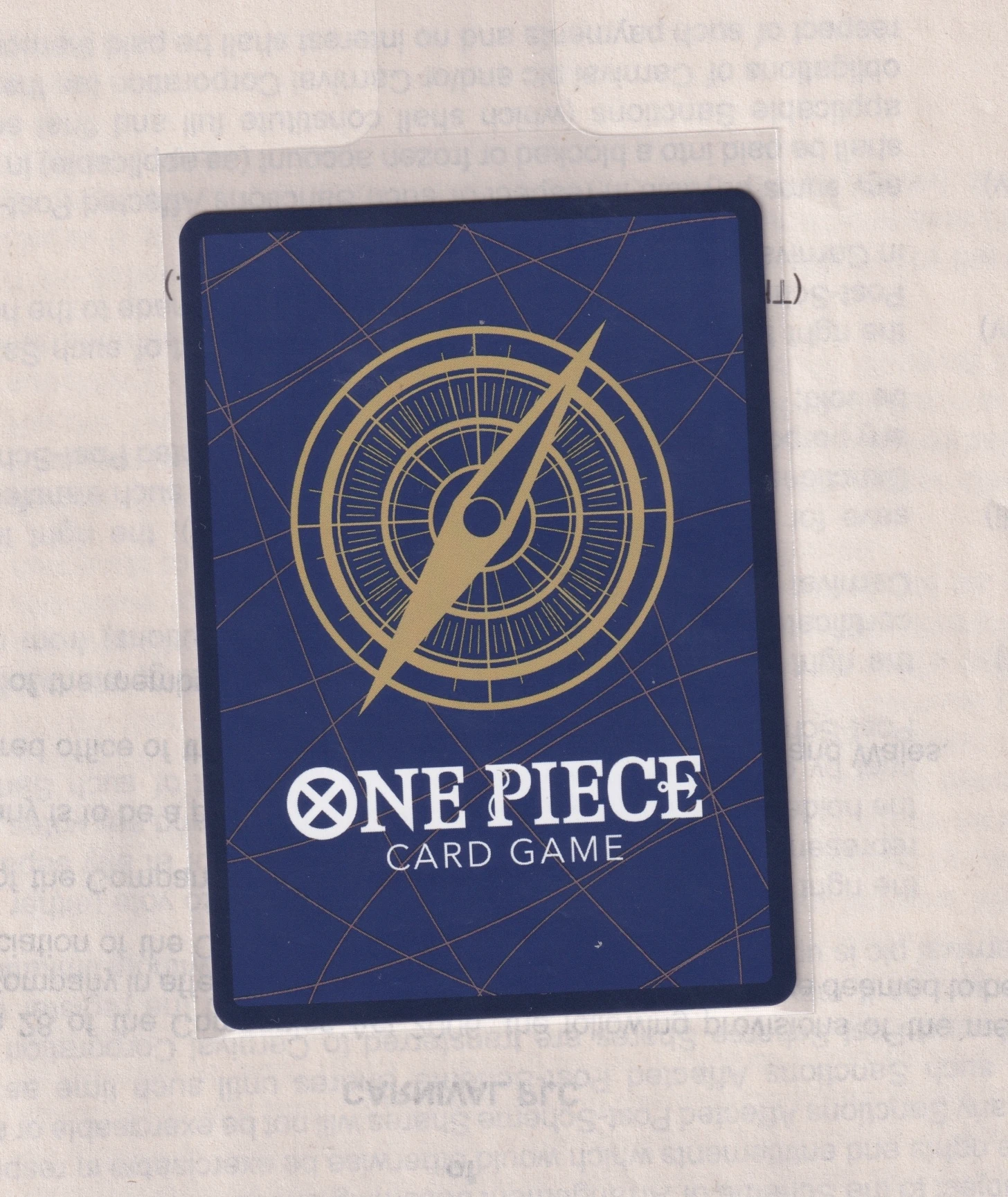 Sanji (OP06-119) OP06-119 Wings of the Captain back card photo in PokeToGrade pregrading report