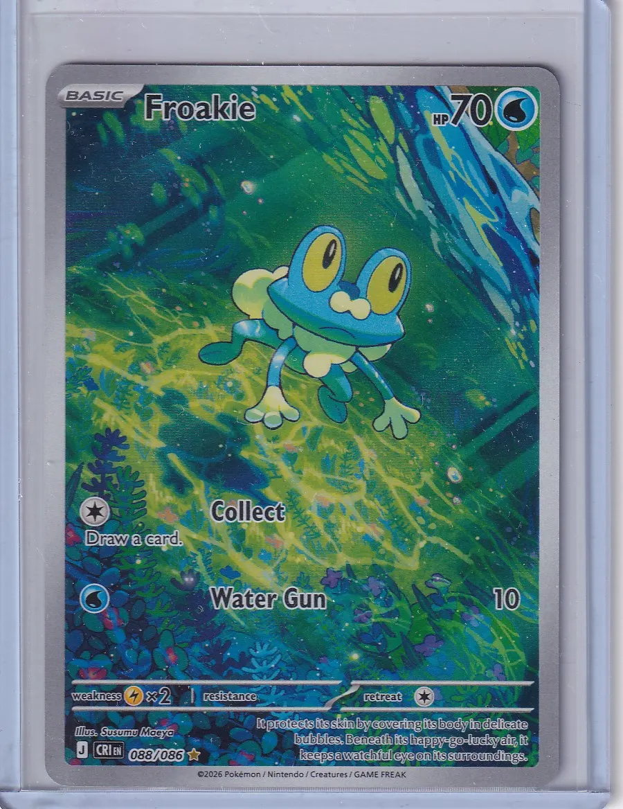 Froakie 088/86 Chaos Rising front card photo in PokeToGrade pregrading report