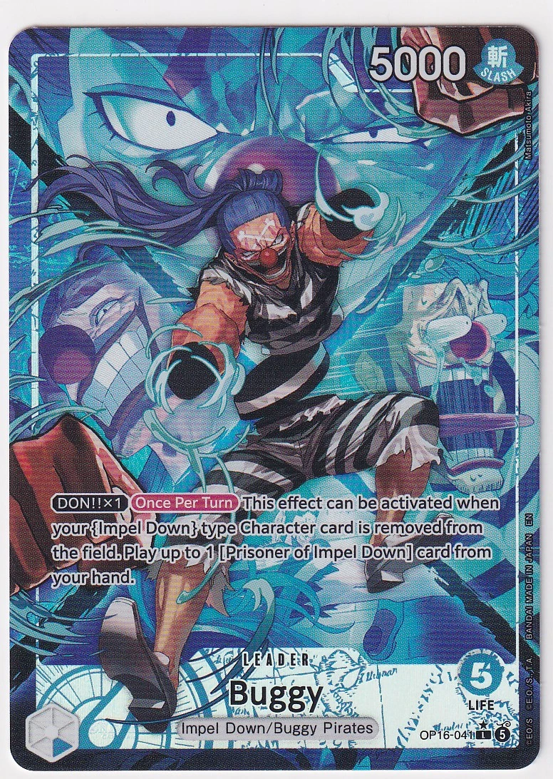 Buggy OP16-041 The Time of Battle front card photo in PokeToGrade pregrading report