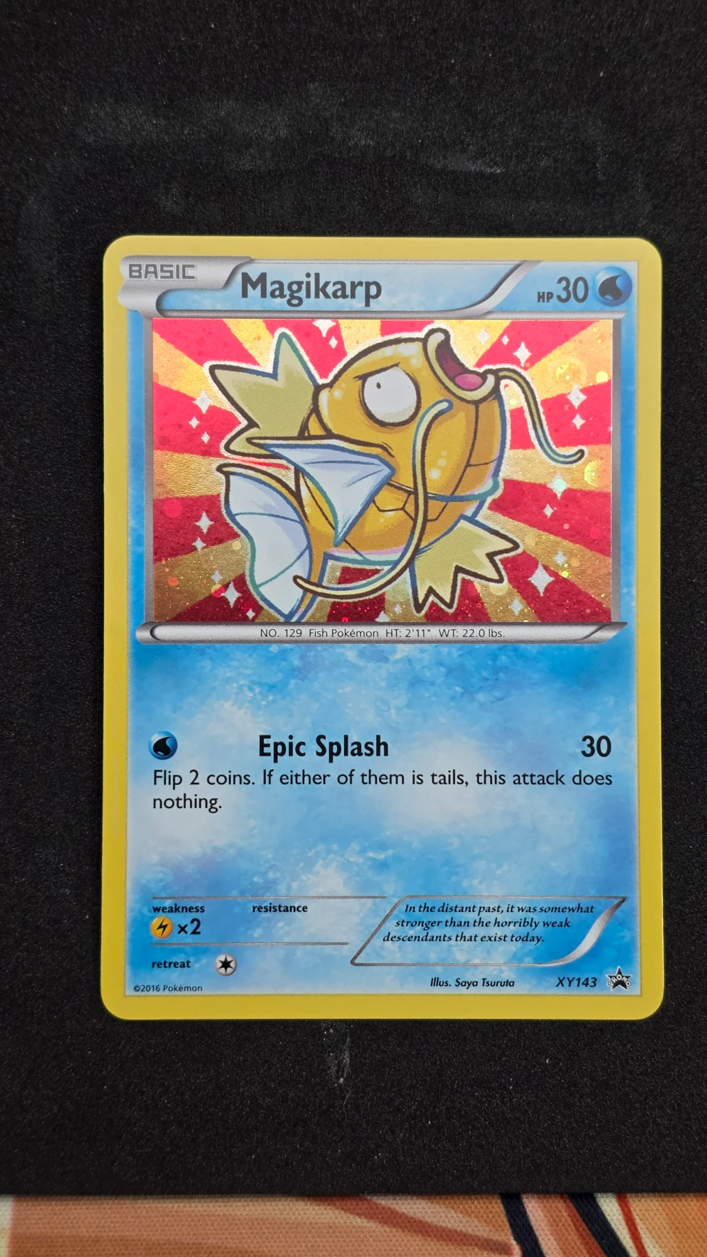 Magikarp XY143/211 XY Black Star Promos front card photo in PokeToGrade pregrading report
