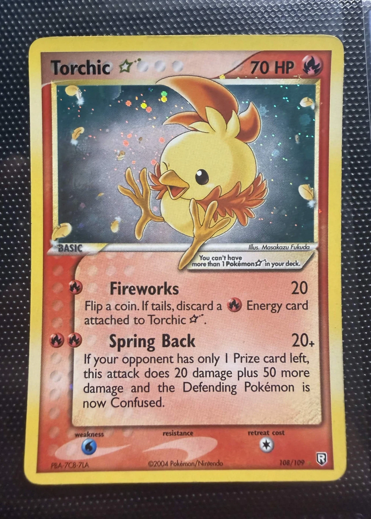 Torchic Star 108/109 Team Rocket Returns front card photo in PokeToGrade pregrading report