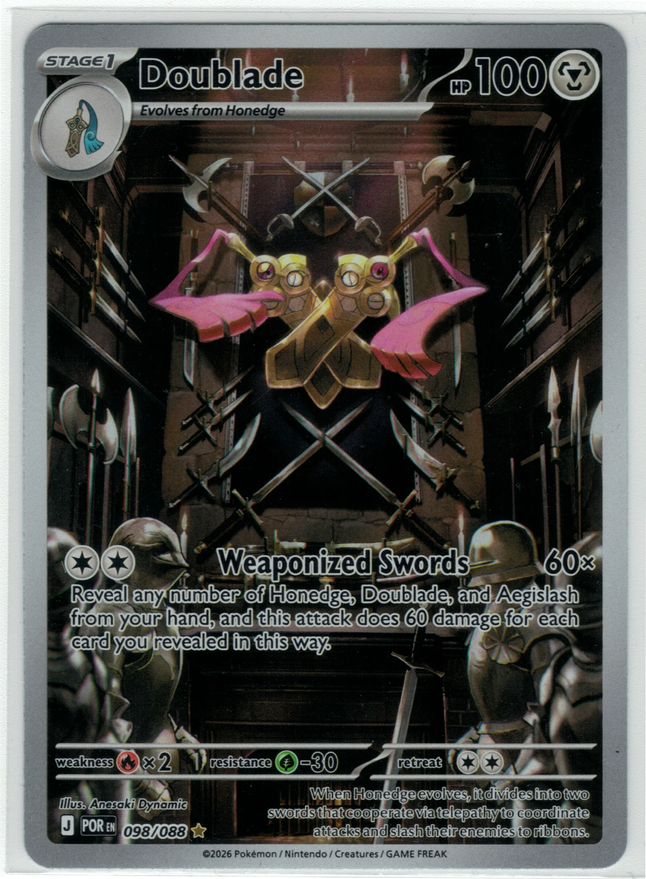 Doublade 098/88 Perfect Order front card photo in PokeToGrade pregrading report