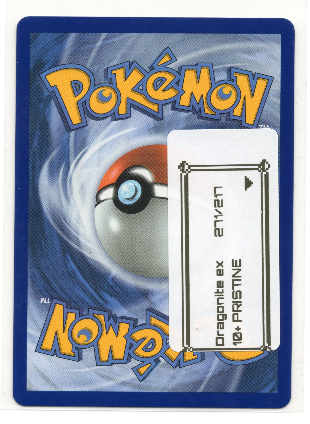 Mega Dragonite ex 271/217 Ascended Heroes back card photo in PokeToGrade pregrading report