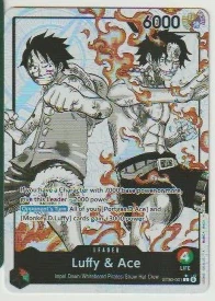 Luffy & Ace ST30-001 Starter Deck EX: Luffy & Ace front card photo in PokeToGrade pregrading report