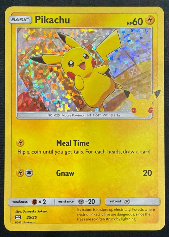 Pikachu 025/25 McDonald's Collection 2021 front card photo in PokeToGrade pregrading report