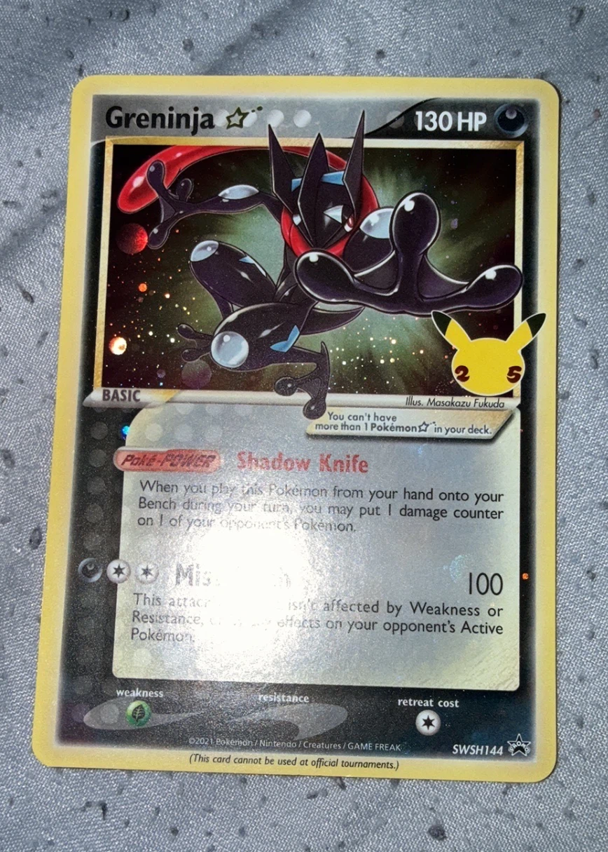 Greninja {star} SWSH144/307 SWSH Black Star Promos front card photo in PokeToGrade pregrading report