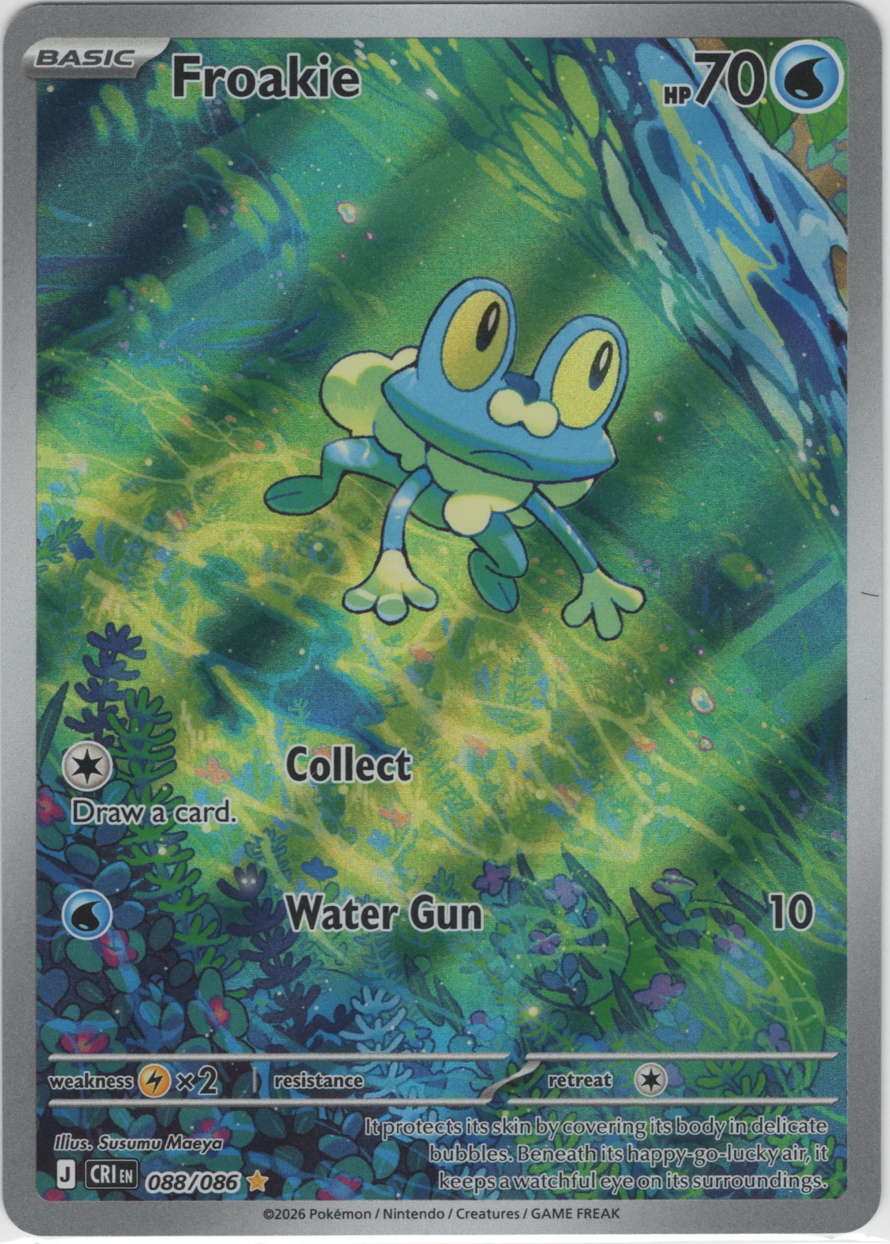 Froakie 088/86 Chaos Rising front card photo in PokeToGrade pregrading report