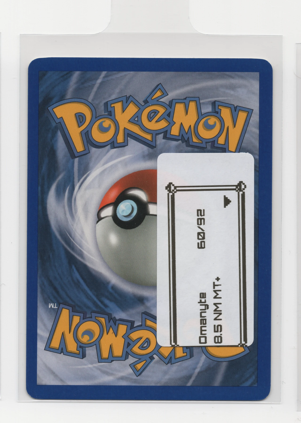 Omanyte 060/92 (Reverse Holo) Legend Maker back card photo in PokeToGrade pregrading report